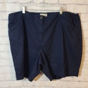 Talbots Woman Navy Shorts Sz 24W